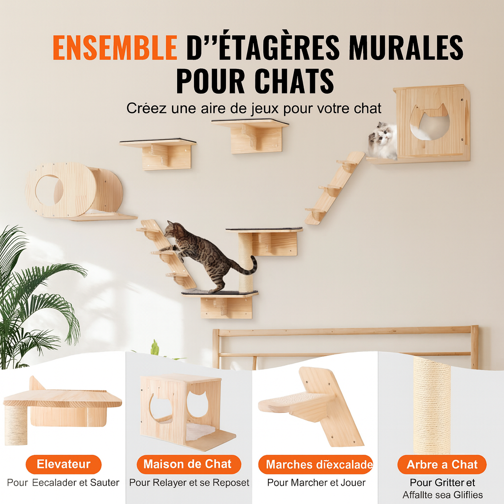 Arbre à Chat Mural Confort
