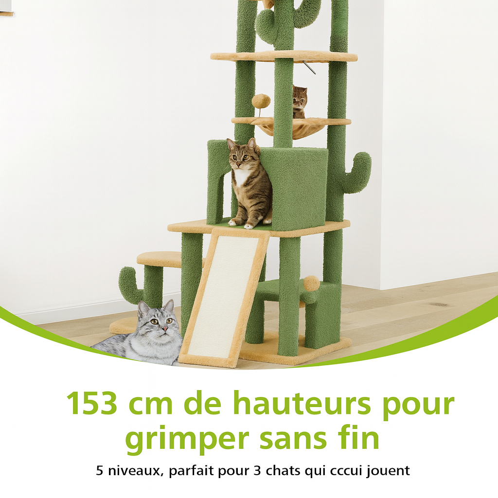 Arbre à Chat Cactus Design