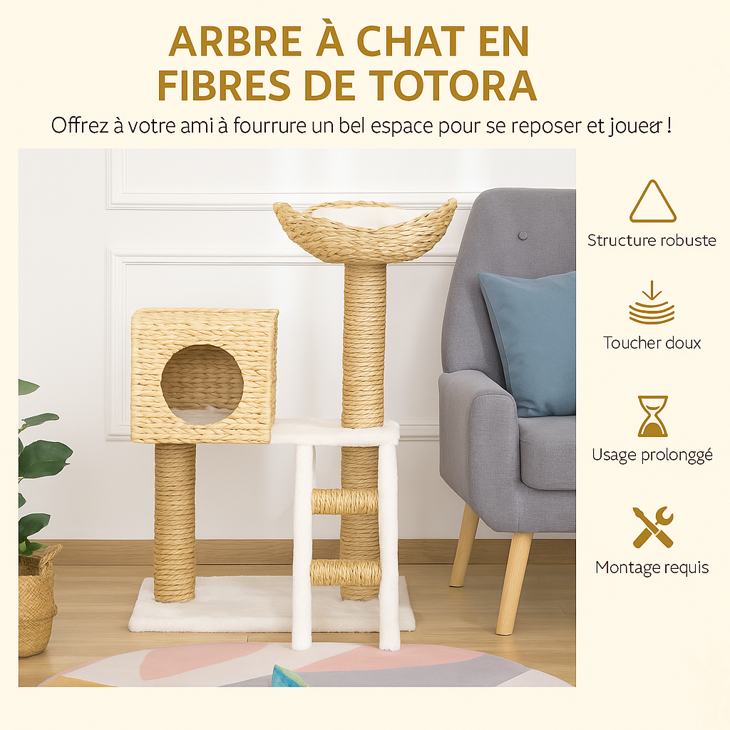 Arbre à Chat en Bois Confort