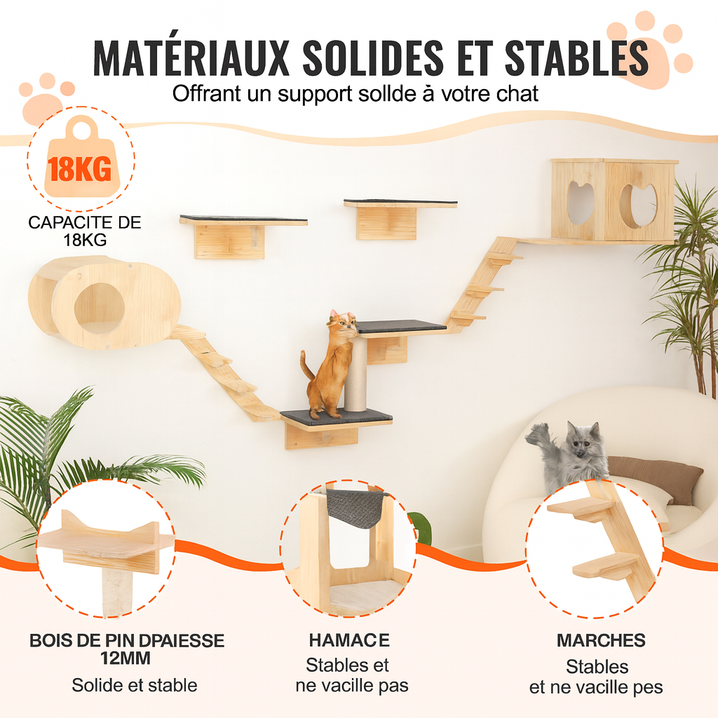 Arbre à Chat Mural Confort