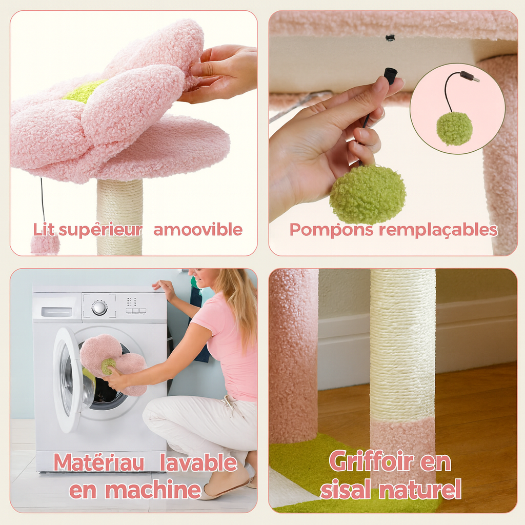 Grand Arbre à Chat Fleur