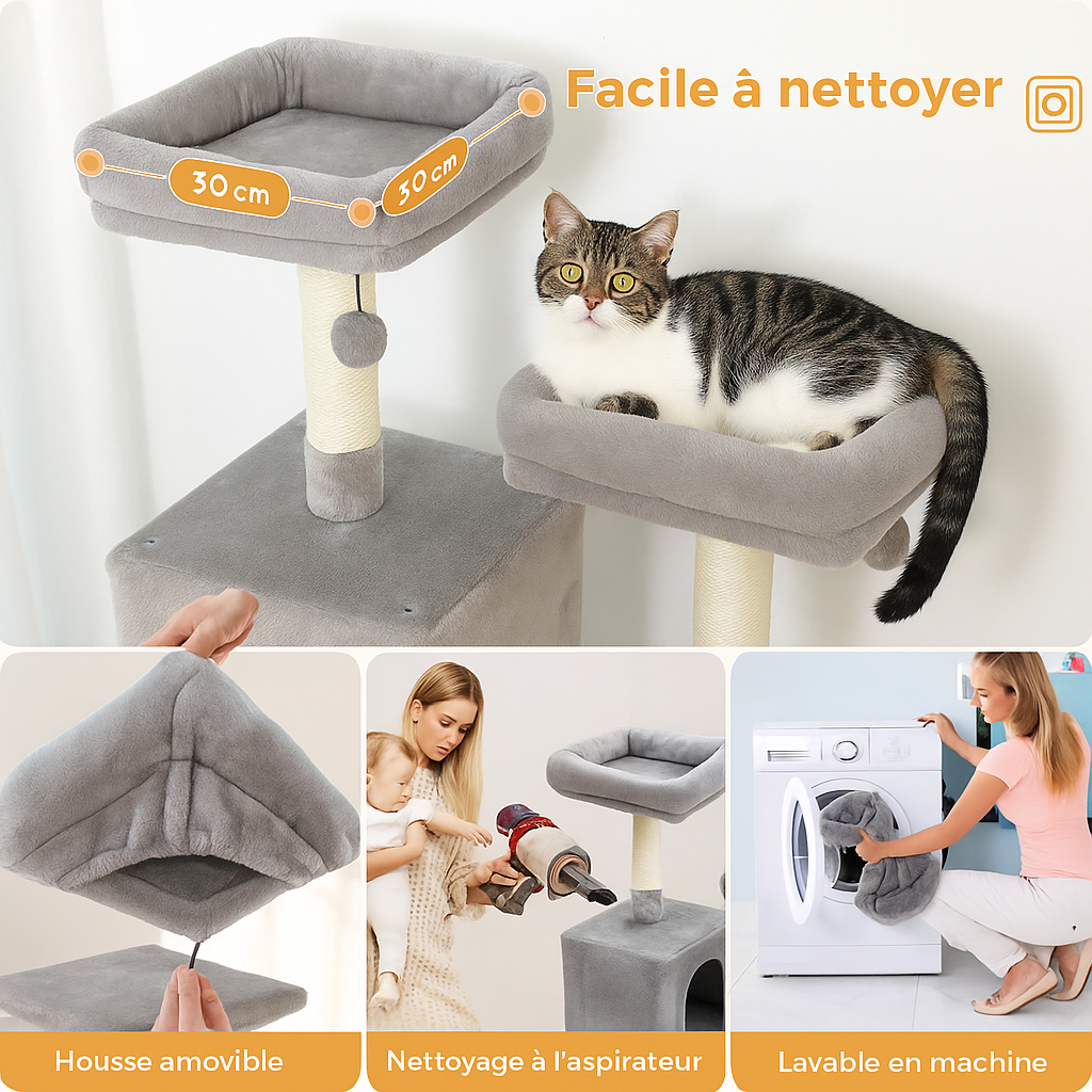 Grand Arbre à Chat Gris