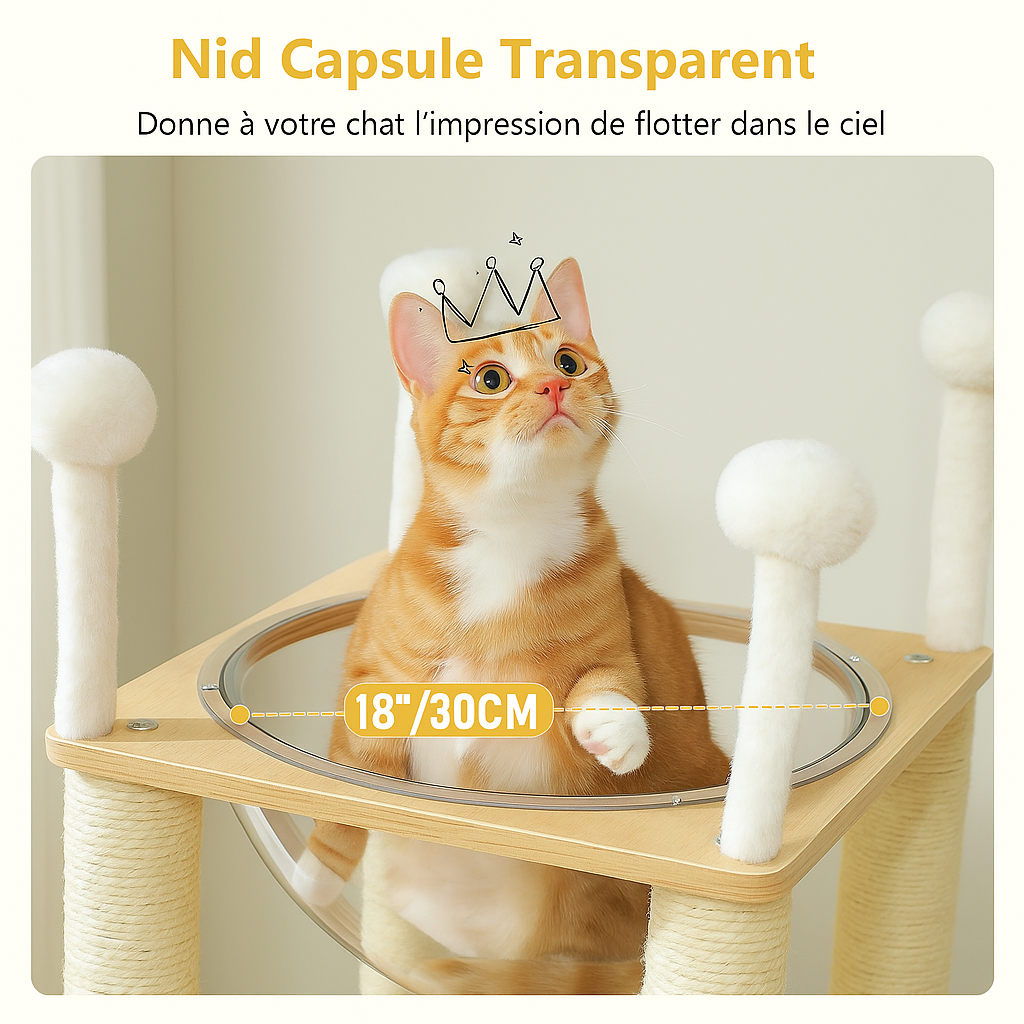 Arbre à Chat en Bois Maison