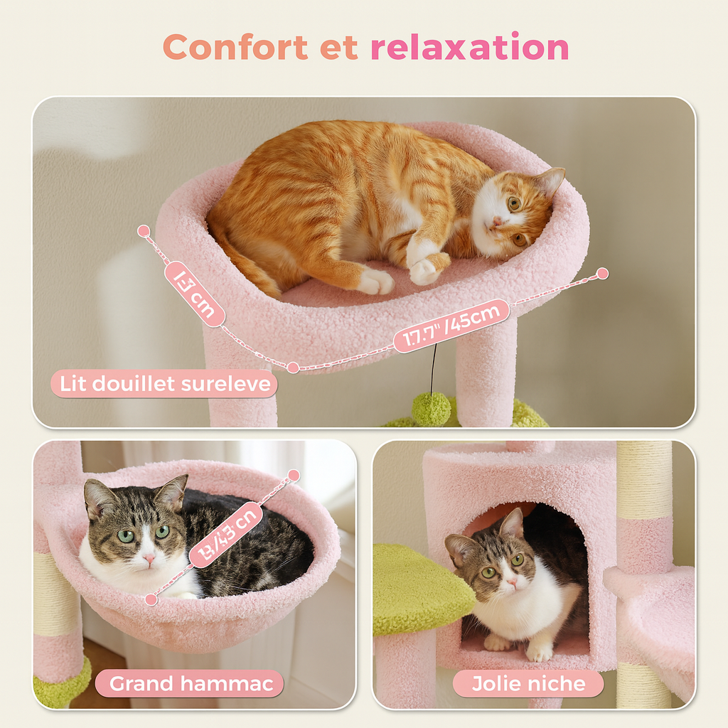 Grand Arbre à Chat Fleur