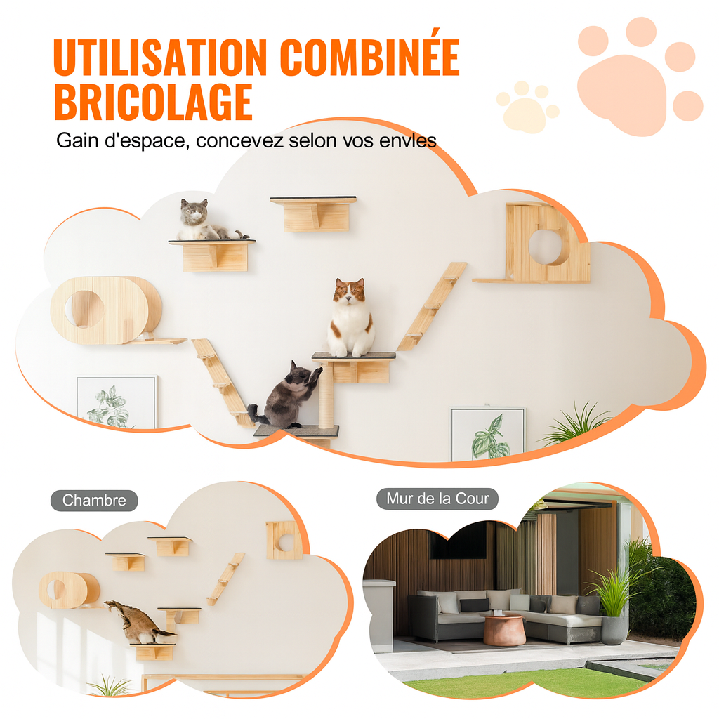 Arbre à Chat Mural Confort