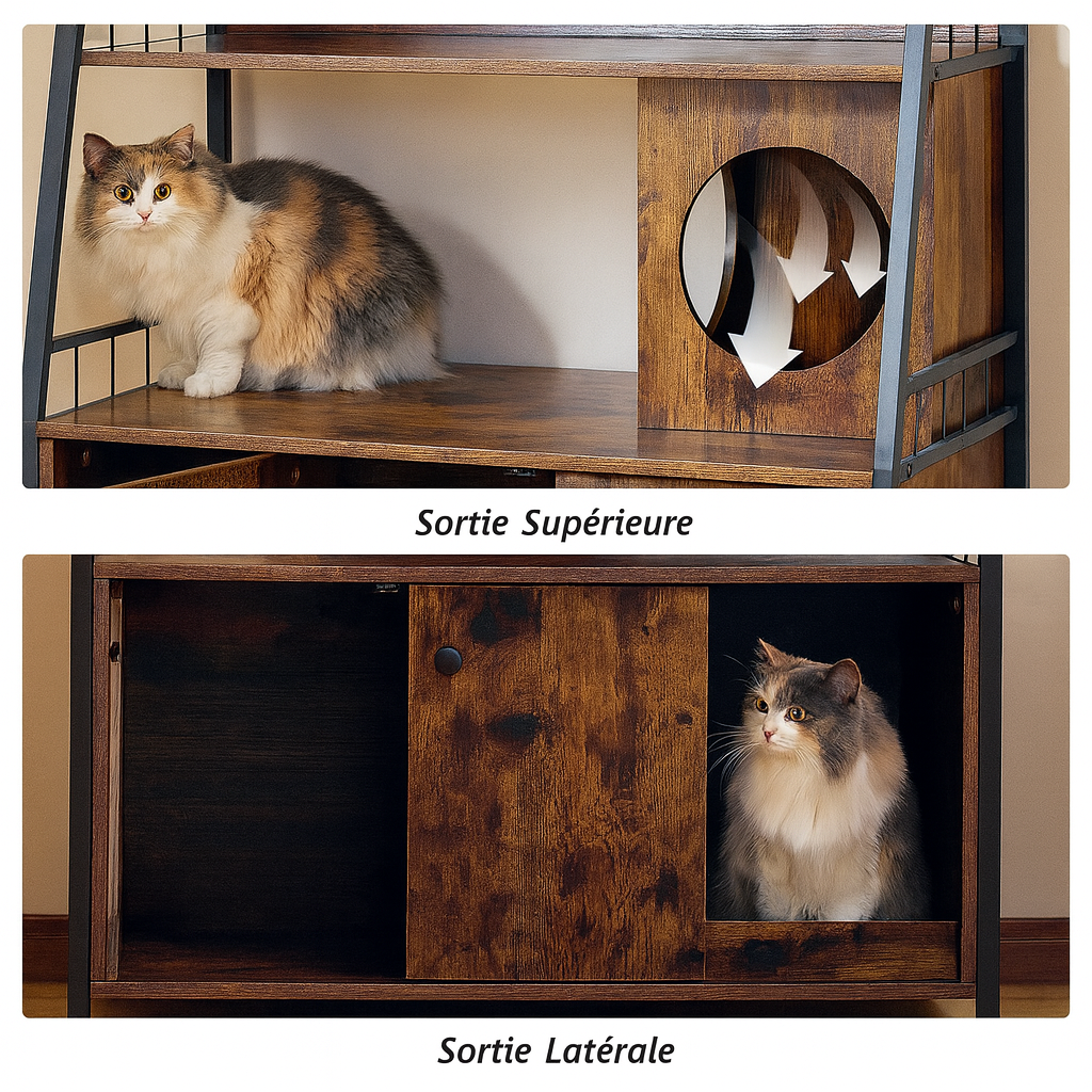 Meuble Litière Rustique