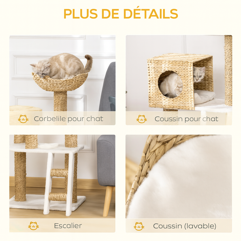 Arbre à Chat en Bois Confort