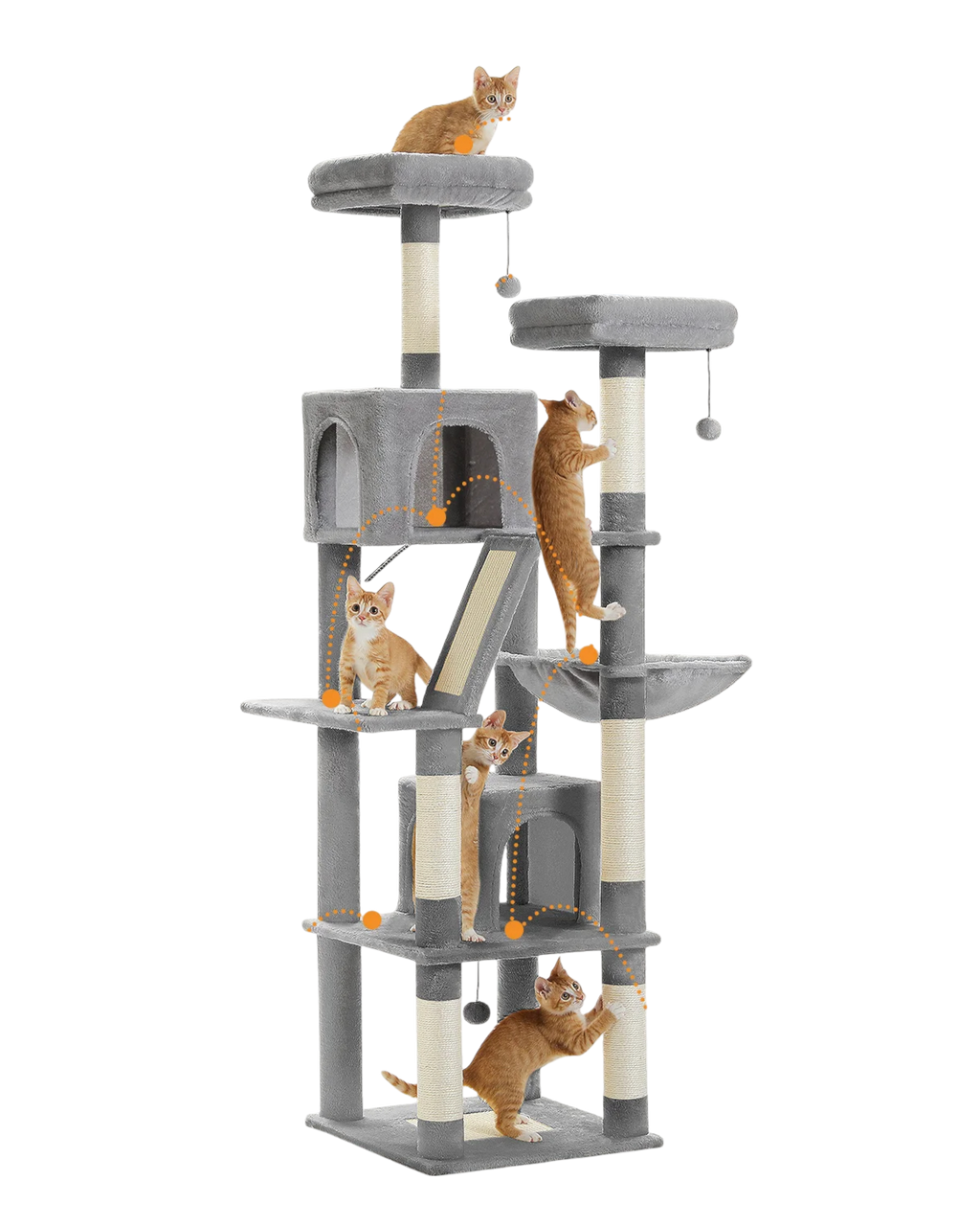 Arbre à Chat Gris Simple