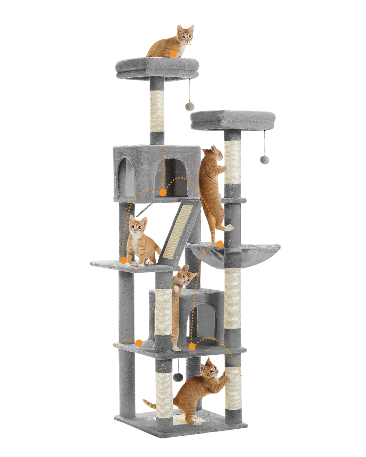 Arbre à Chat Gris Simple