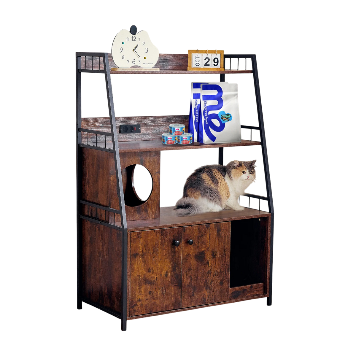 Meuble Litière Rustique