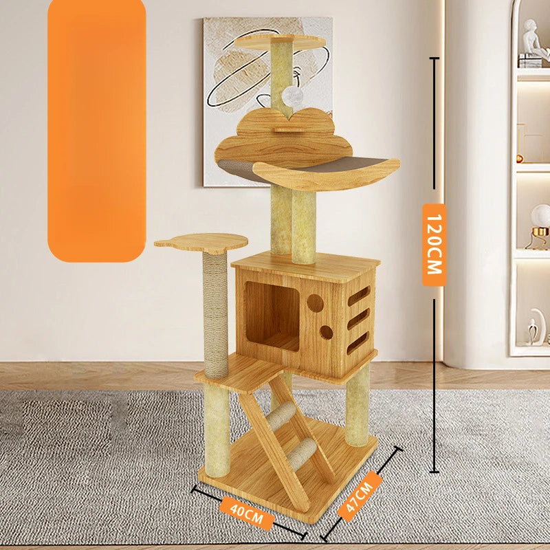 Arbre à Chat en Bois Nuage