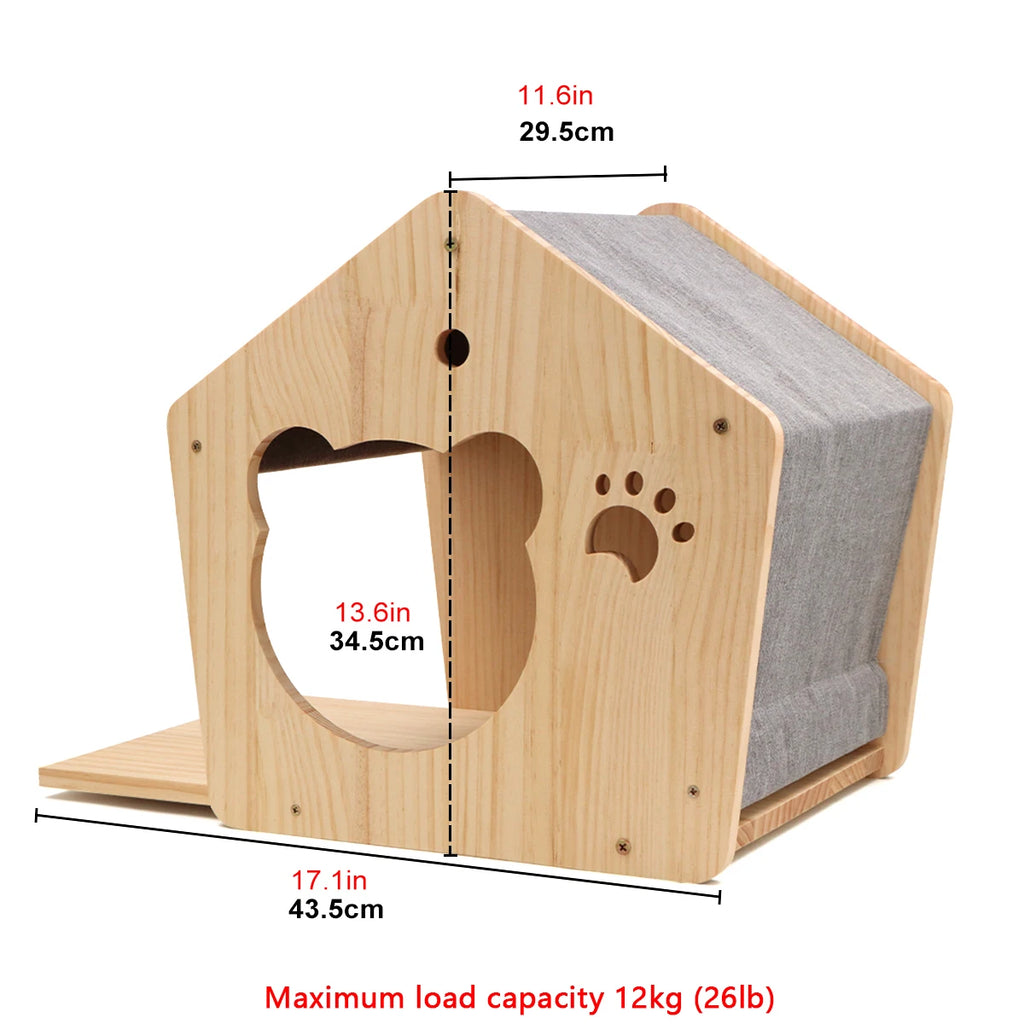 Arbre à Chat Mural avec Passerelle