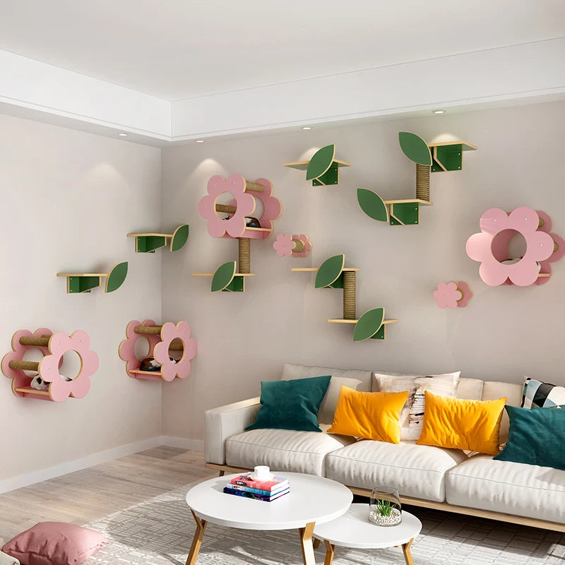 Arbre à Chat Mural Fleur