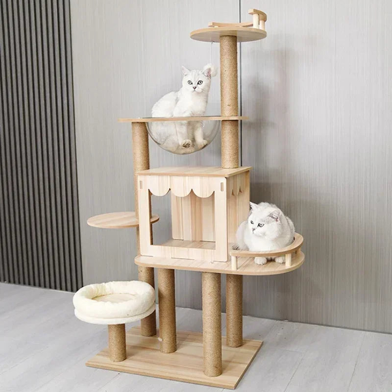 Arbre à Chat en Bois