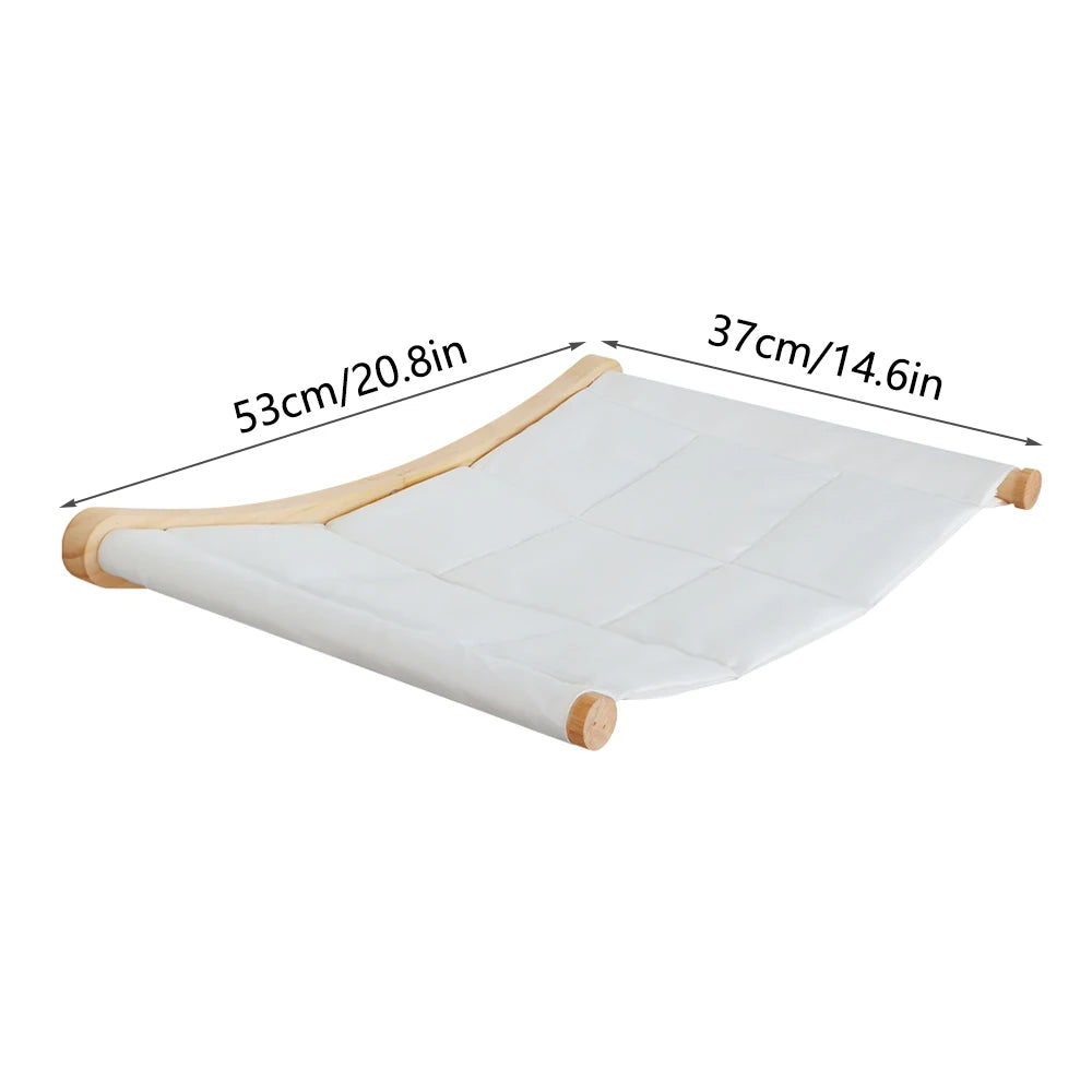 Arbre à Chat Mural en Bois Massif