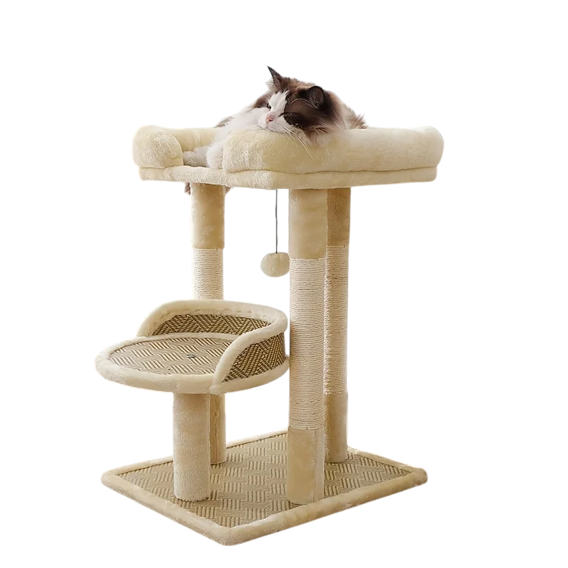 Arbre à Chat Blanc Simple