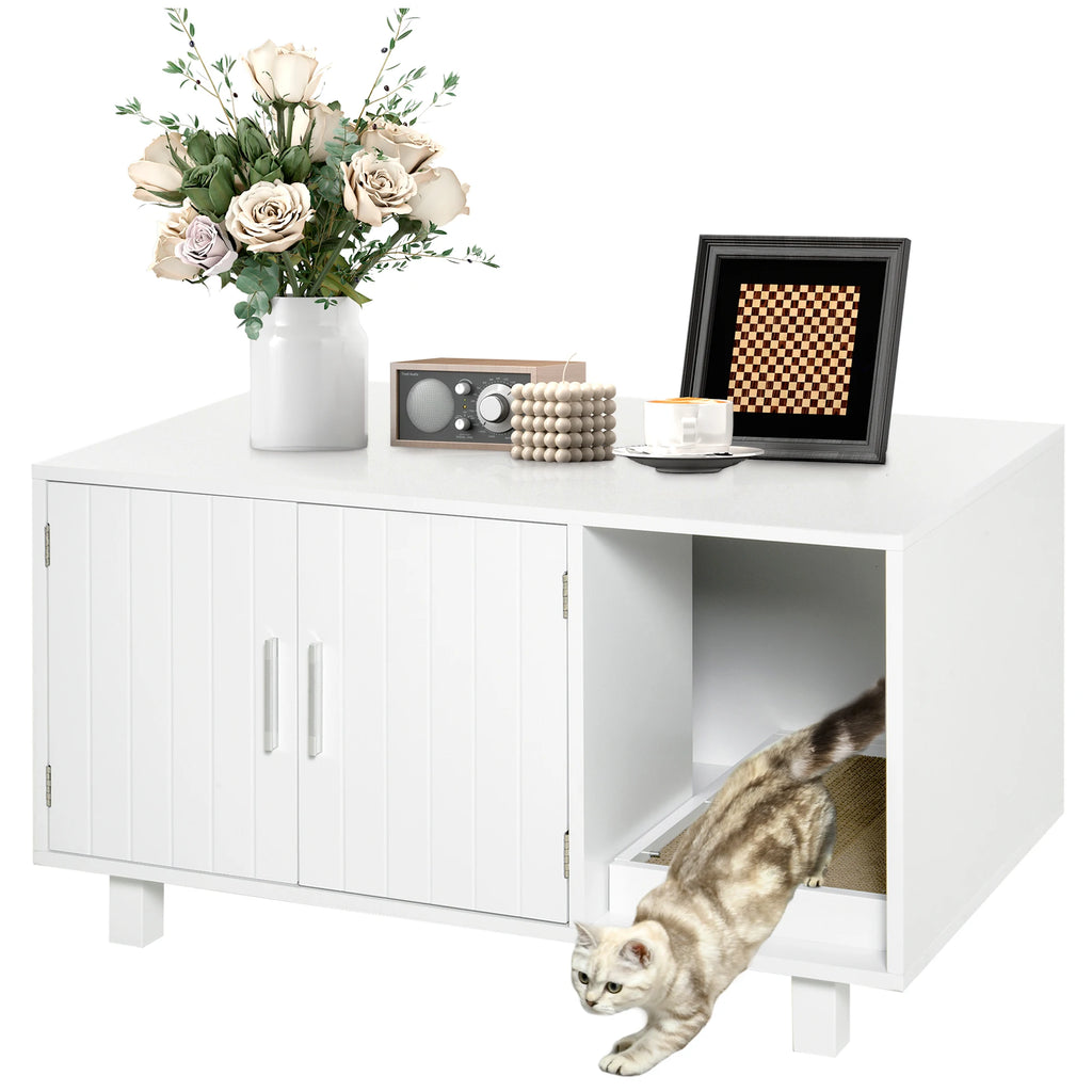 Meuble Litière Blanc Design